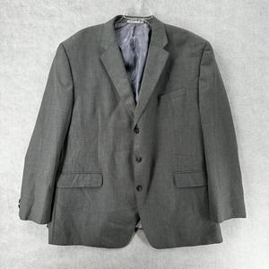 Sean John Sport Mens 50R Coat Fine Tailored‎ Gray Suit Blazer Jacket